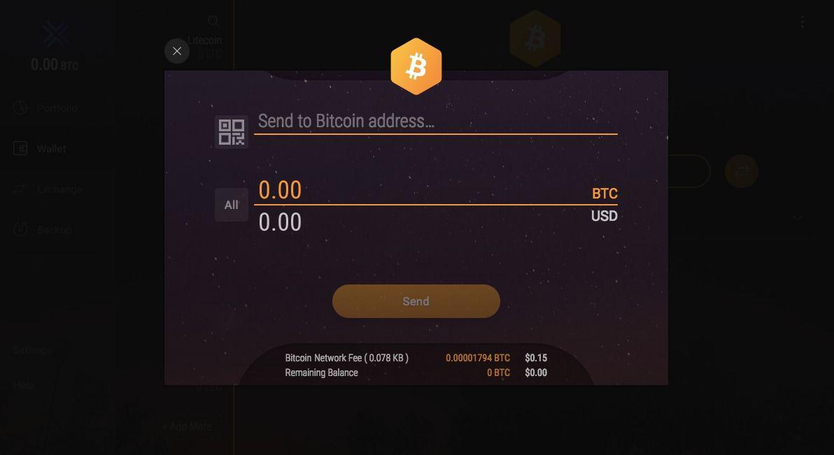 transfer fee electrum vs exodus wallet