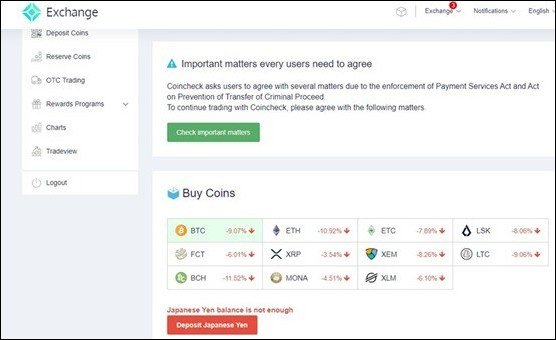 Coincheck Exchange Reviews
