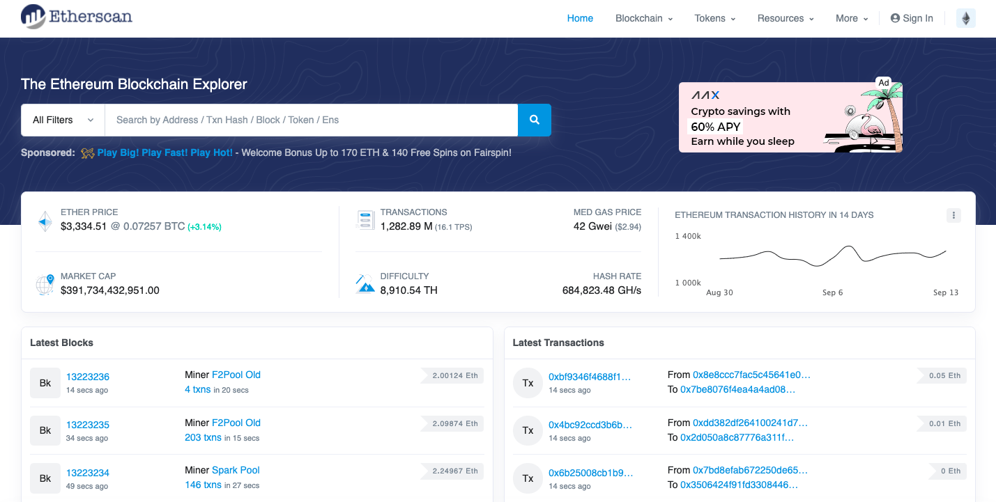 Real-time data on transactions